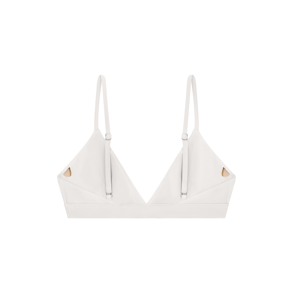 Cropped V-Neck Sports Bra