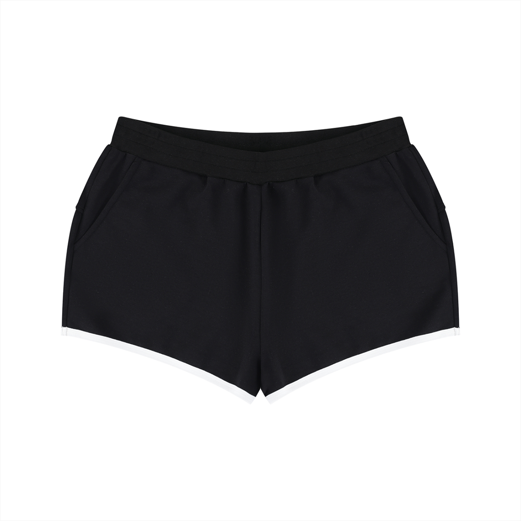 Women's Retro Contrast Binding Shorts