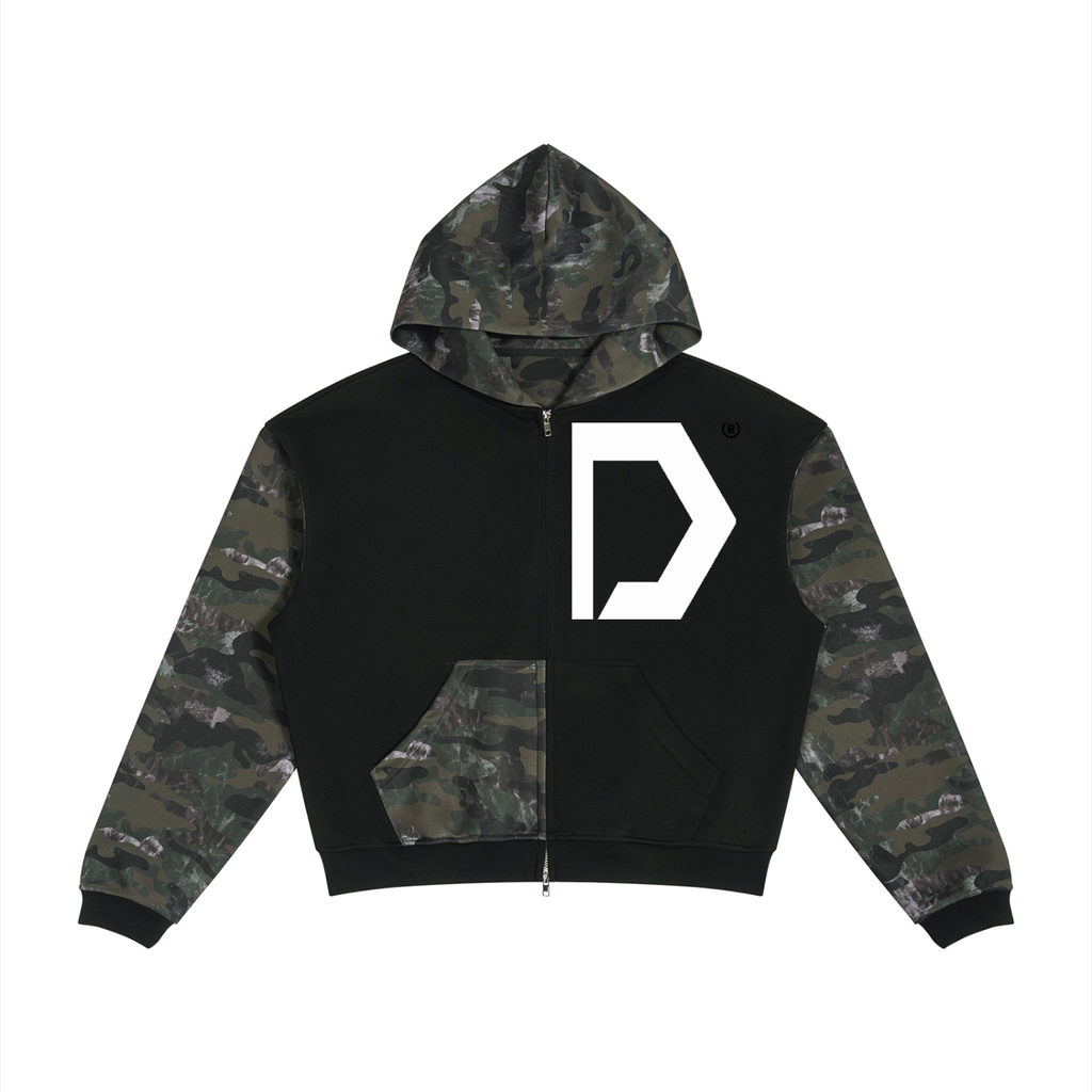 HD Branded Camo ZipUp