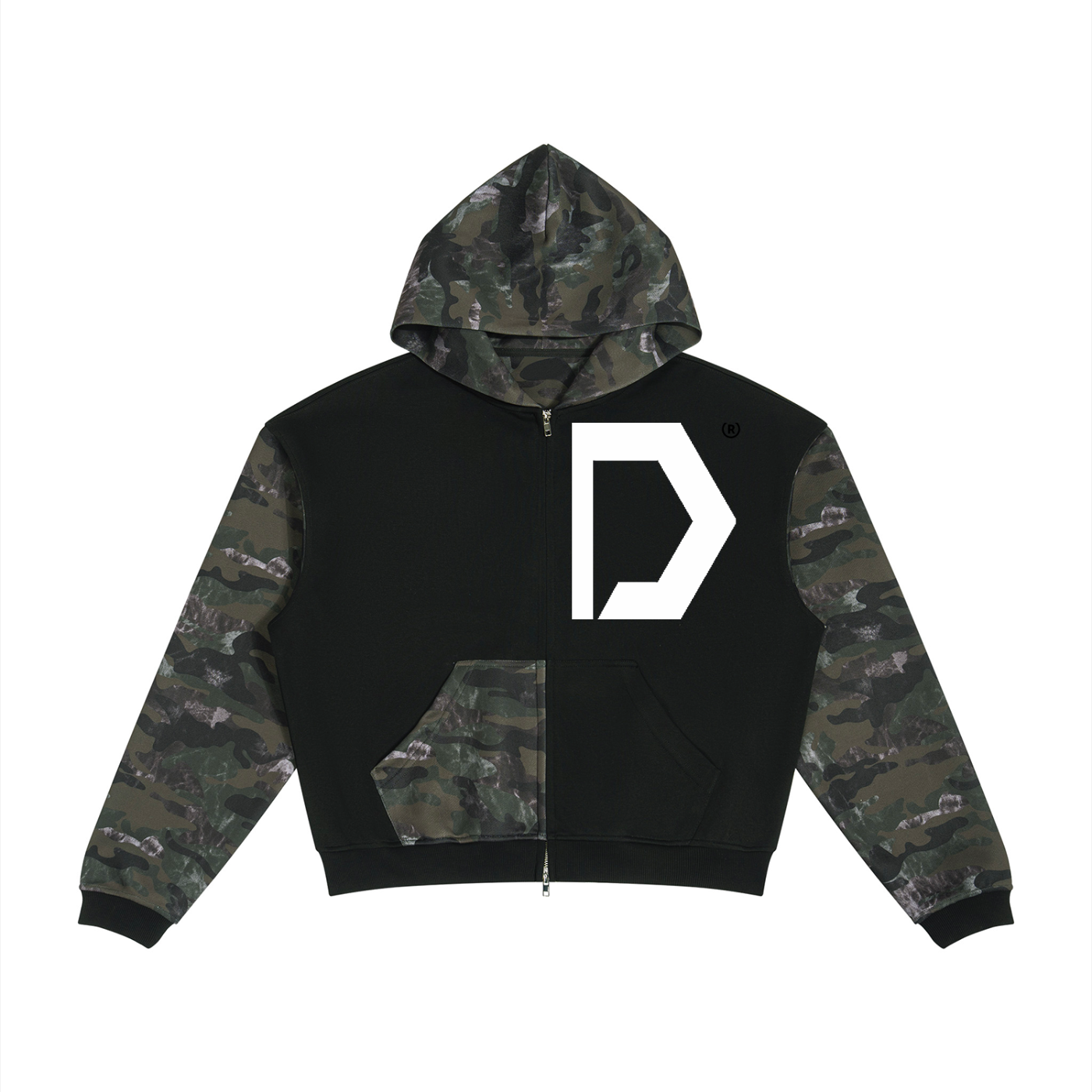 HD Branded Camo ZipUp