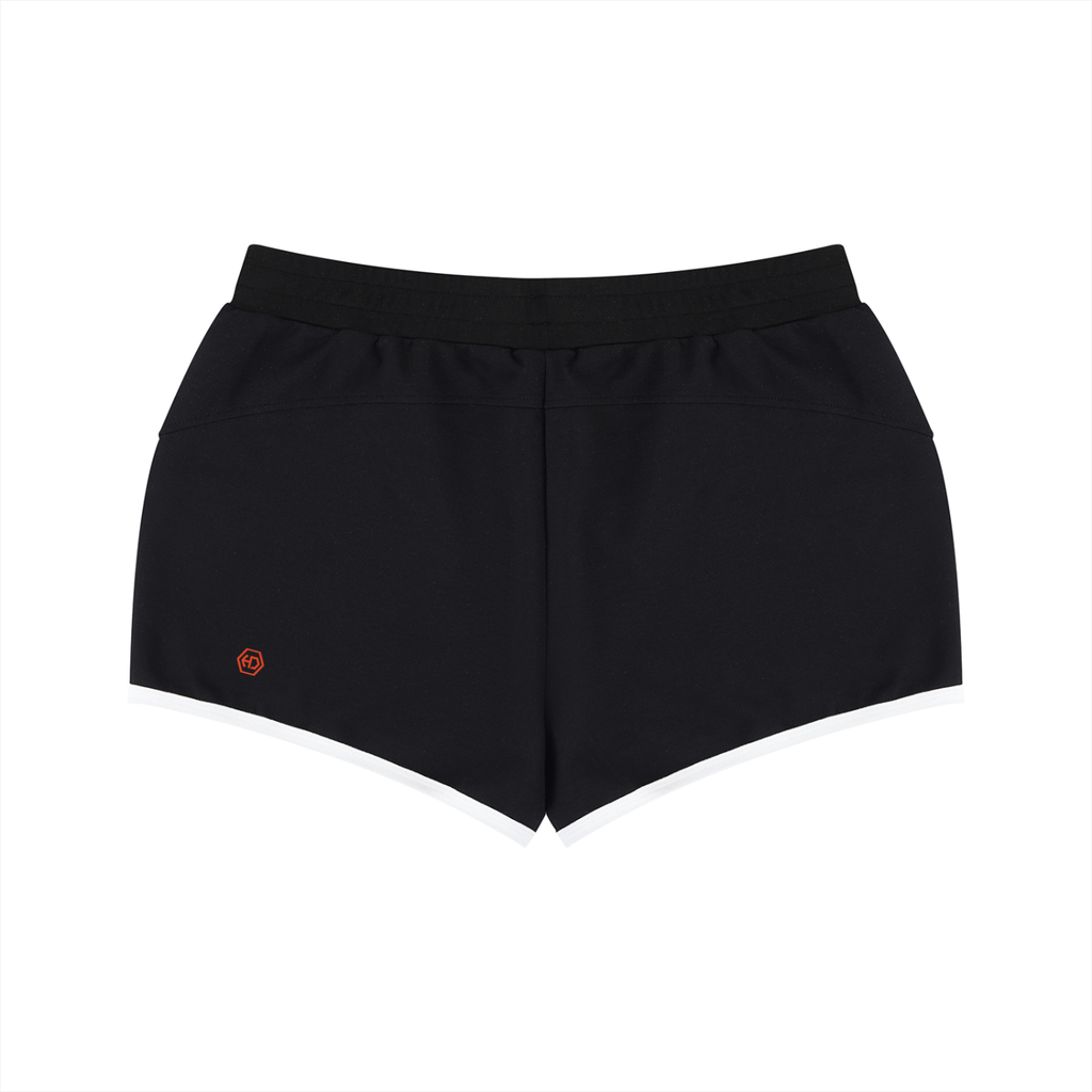 Women's Retro Contrast Binding Shorts